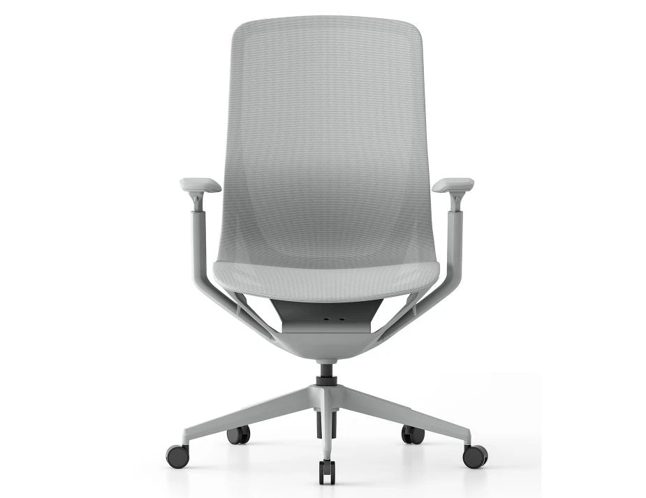 LEVEL Gravity Ergonomic Office Chair - Light Grey Frame - Light Grey Mesh 3 LEVEL Gravity Ergonomic Office Chair - Light Grey Frame - Light Grey Mesh - Image 3