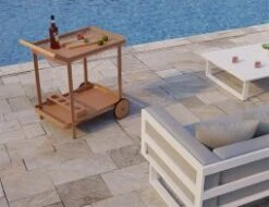 LEVEL Imola Outdoor Bar Cart - Terracotta -Level Furniture Outlet Store teracotta bar cart poolside 1e88a2b7 1c11 4434 aca0 1a1df49d8f41