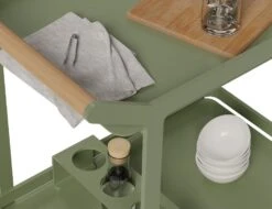 LEVEL Imola Outdoor Bar Cart - Eucalyptus Green -Level Furniture Outlet Store trolley bar cart teak c43177e0 21a4 419b 926d ca8a3e08fb9d