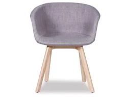 LEVEL Lonsdale Arm Chair - Natural - Grey Fabric -Level Furniture Outlet Store tub chair cc6221be 1ccf 4913 98f2 dfce38c495cd