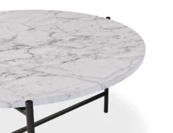 LEVEL Nexus Marble Coffee Table - White Carrara -Level Furniture Outlet Store white marble round