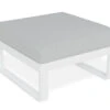 LEVEL Fino Ottoman With White Frame / Light Grey Fabric