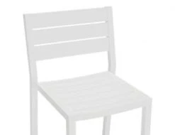 LEVEL Halki Stool With Backrest - White -Level Furniture Outlet Store white outdoor barstool 70c49c3e 393d 4d3f 97f5 3e33d70354fc