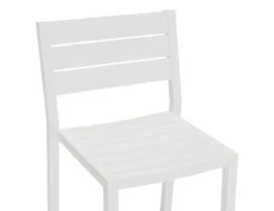 LEVEL Halki Stool With Backrest - White -Level Furniture Outlet Store white outdoor barstool c9187ee3 7825 40f0 b71a 393042e502bb