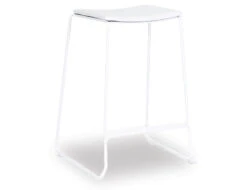 LEVEL Ardent Stool - White - White Pad