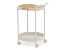 LEVEL Fino Outdoor Bar Cart - White
