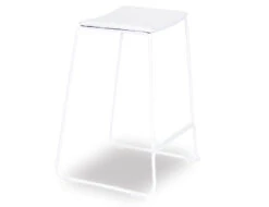 LEVEL Ardent Stool - White - White Pad -Level Furniture Outlet Store yes please d4905126 f19d 4b84 8746 db1cf2f53f26