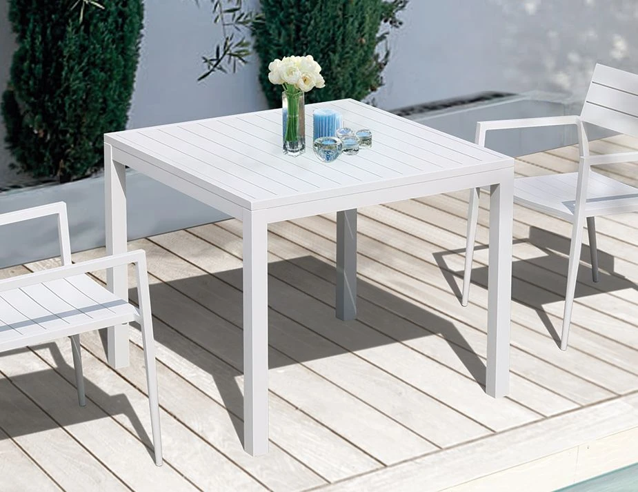 LEVEL Halki Table - Outdoor - 90cm X 90cm - White 2 LEVEL Halki Table - Outdoor - 90cm X 90cm - White - Image 2
